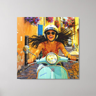 „Il riso del vento“ (Das Lachen des Windes) Leinwanddruck