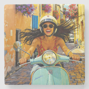 „Il riso del vento“ (Das Lachen des Windes) Steinuntersetzer
