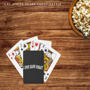 ILBF-schwarzer Streifen Spielkarten