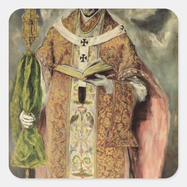 Ildefonso 1605-1610 quadratischer aufkleber (Vorderseite)