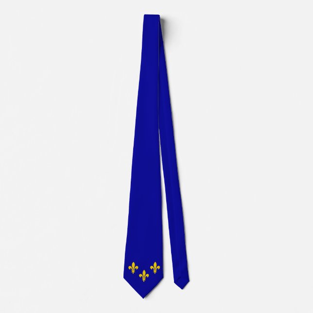 Ile de france flag Neck Tie Krawatte (Vorderseite)