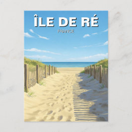 Île de Ré France Travel Postkarte