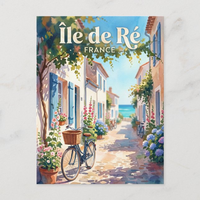 Île de Ré Frankreich Postkarte (Vorderseite)