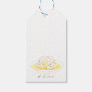 Île Flottante Wasserfarbe Geschenkanhänger