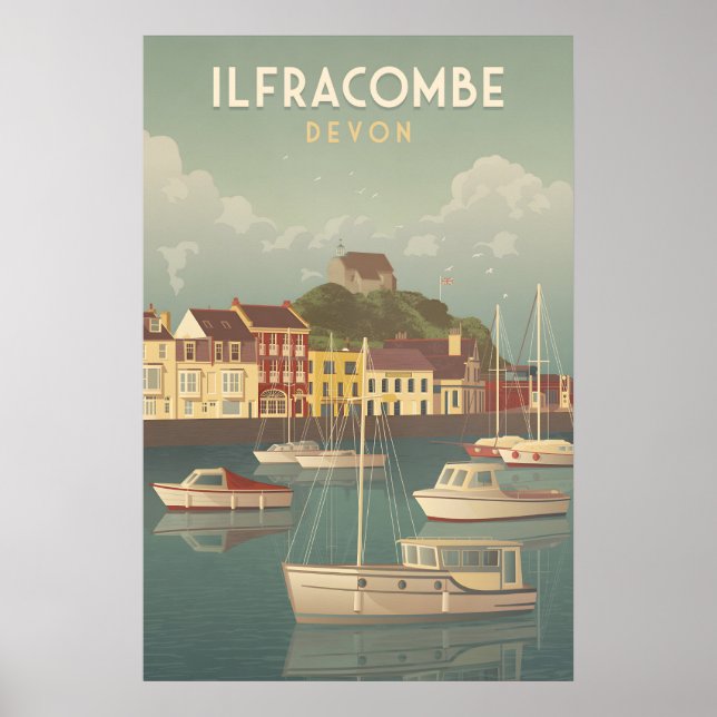 Ilfracombe Devon Travel Poster (Vorne)