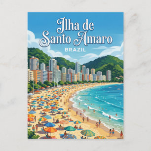 Ilha de Santo Amaro Brasilien Postkarte