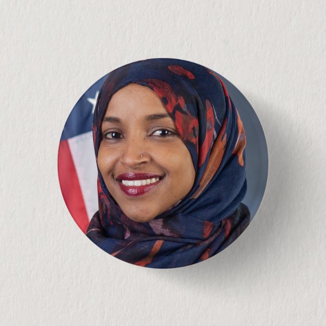 Ilhan Omar Button (Vorderseite)