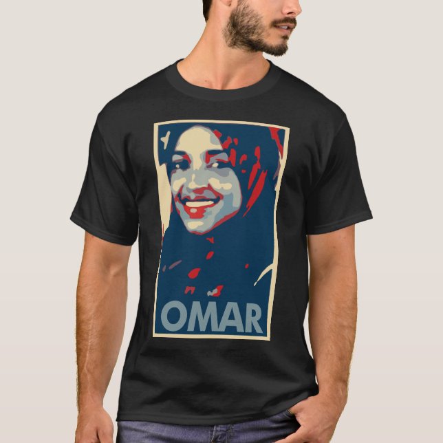 Ilhan Omar Plakat-politische Parodie T-Shirt (Vorderseite)