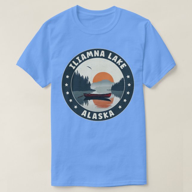 Iliamna See Alaska Sunset TShirt (Design vorne)
