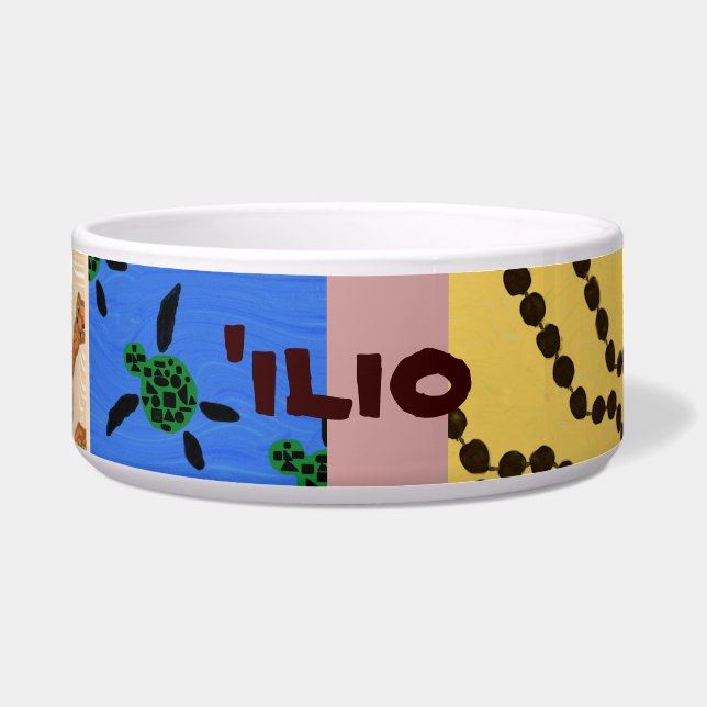 'ilio (Hund) auf Hawaiianer) fertigte Napf (Vorderseite)