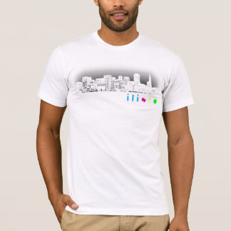 ilisfo Skyline-Weiß T-Shirt