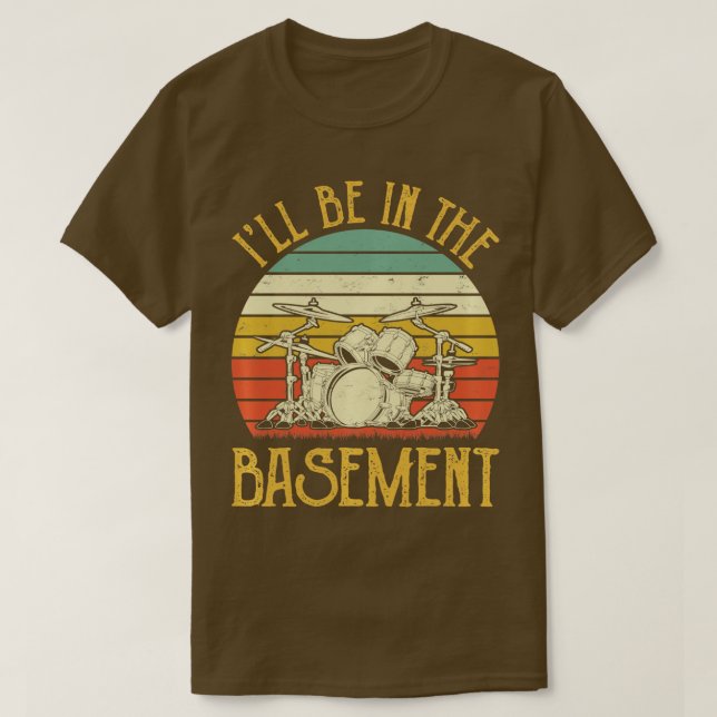 Ill be in Keller Drum Set Drummer P T-Shirt (Design vorne)