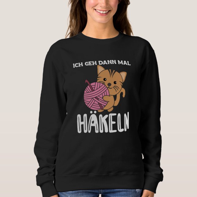 I'll Go Crochet Cute Cat With Wool Sweatshirt (Vorderseite)