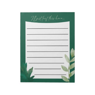 I'll Just Leaf This Here... Notepad Notizblock