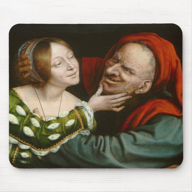 Ill-Matched Lovers (von Quentin Massys) Mousepad (Vorne)