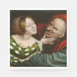 Ill-Matched Lovers (von Quentin Massys) Serviette