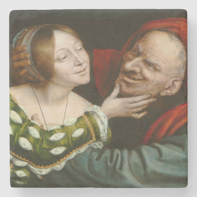 Ill-Matched Lovers (von Quentin Massys) Steinuntersetzer (Vorderseite)