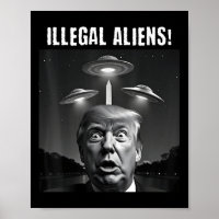 Illegale Außerirdischen. Trump Selfie, Alien und U