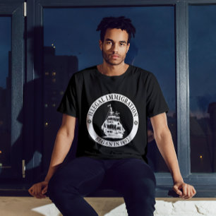 Illegale Einwanderung begann 1492 am Columbus-Tag T-Shirt