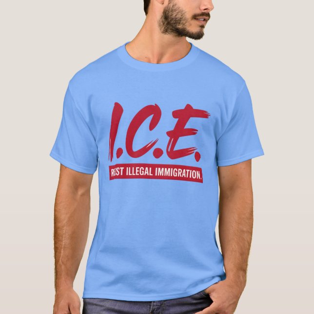ILLEGALE EINWANDERUNG IN DER EISERRESISTIN T-Shirt (Vorderseite)