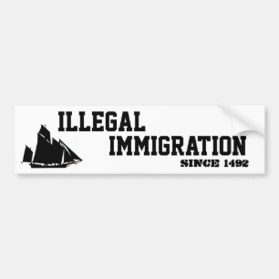 Illegaler Immigration-Aufkleber Autoaufkleber