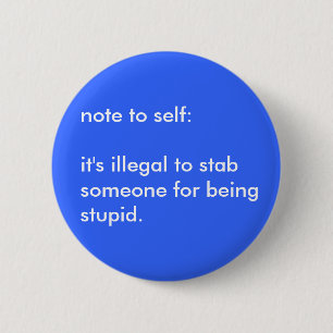 Illegales Erstechen Button