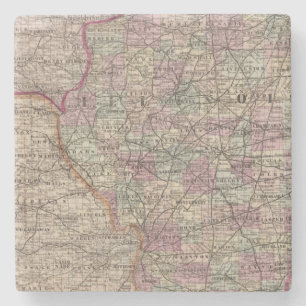 Illinois 10 steinuntersetzer