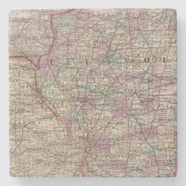 Illinois 10 steinuntersetzer (Vorderseite)