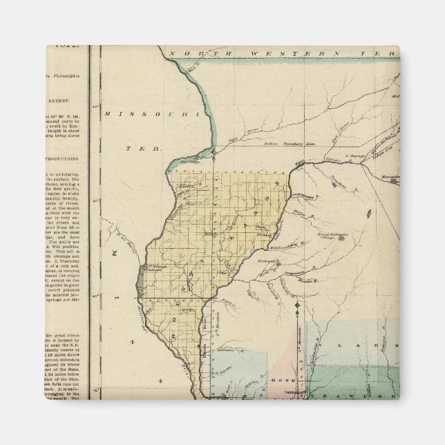 Illinois 1822 magnet (Vorne)