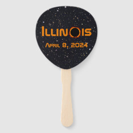 Illinois 2024 Gesamtsolares Eclipse Fächer
