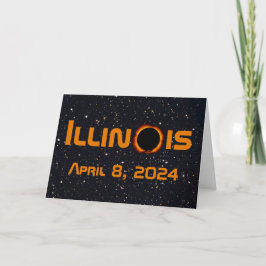 Illinois 2024 Gesamtsolares Eclipse Karte