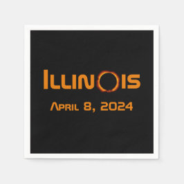 Illinois 2024 Gesamtsolares Eclipse Serviette