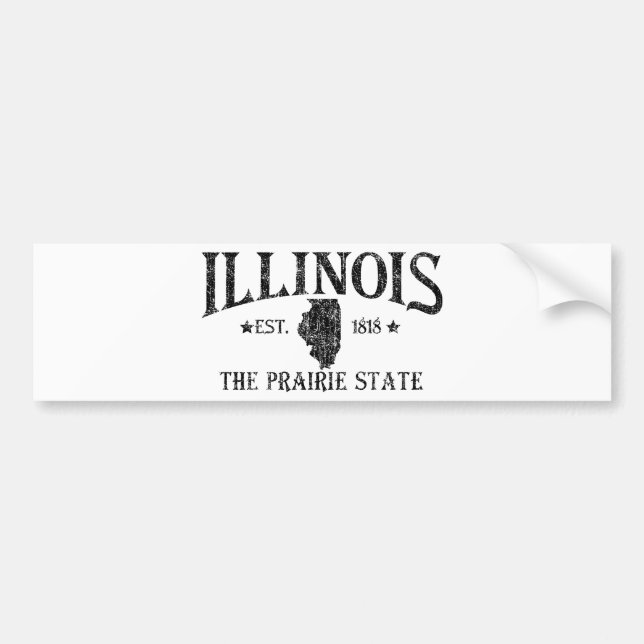 Illinois Autoaufkleber (Vorne)