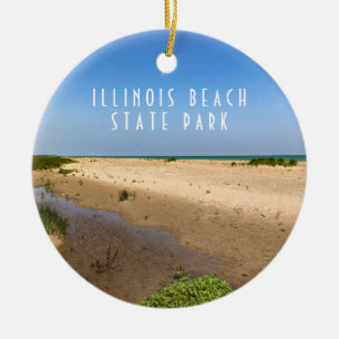 Illinois Beach Staat Park Keramik Ornament