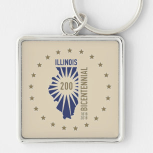 Illinois Bicentennial 1818-2018 Schlüsselanhänger