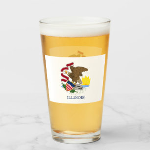 ILLINOIS BIERGLAS GLAS
