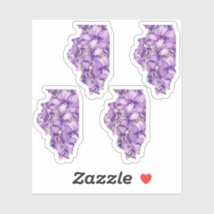 Illinois-Blume Aufkleber