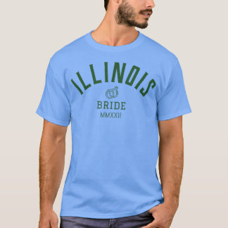 Illinois Bride Bachelorette für die Braut Weddi T-Shirt