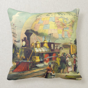 Illinois Central Railroad 1882 Kissen