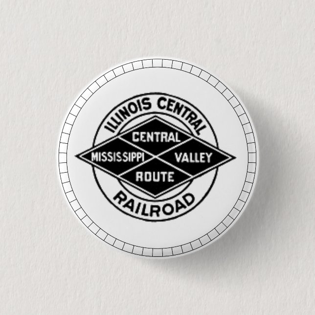 Illinois Central Railroad Vintage-Logo-Button Button (Vorderseite)