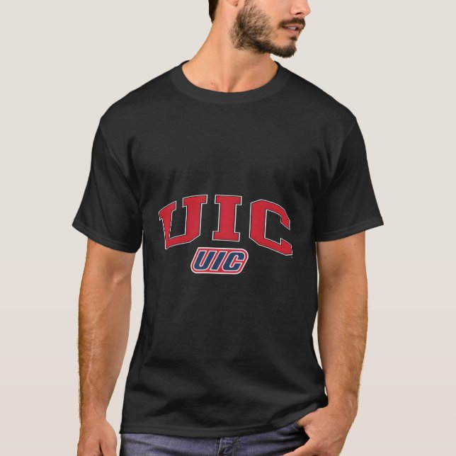 Illinois Chicago Flammen Arch Over T-Shirt (Vorderseite)