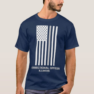 Illinois Correction Officer Thin Gray Line T-Shirt