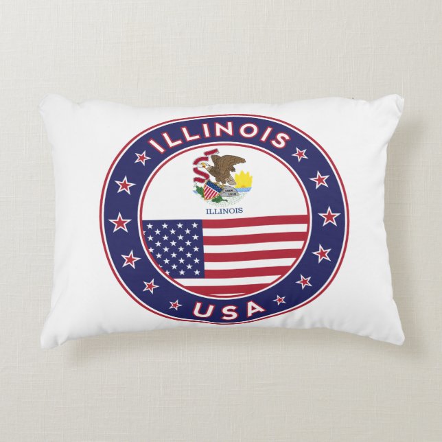 Illinois Dekokissen (Vorderseite)