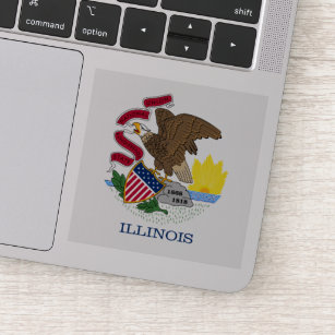 Illinois-Fahne Aufkleber