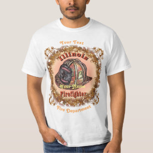 Illinois Firefighter-T - Shirt
