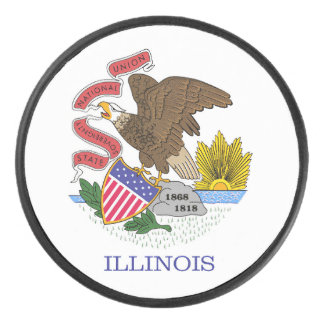 Illinois Flag Eishockey Puck