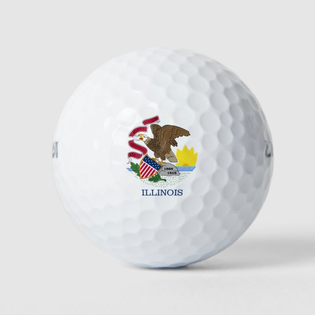 ILLINOIS FLAG GOLFBALL (Vorderseite)