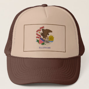 Illinois Flag Hat Truckerkappe