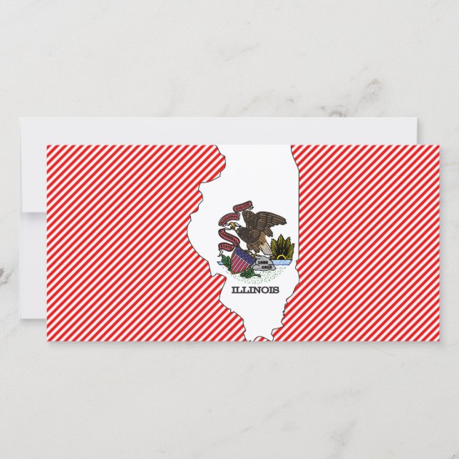 Illinois-Flag-Karte (Vorderseite)