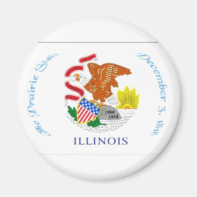 Illinois Flag Magnet (Vorne)